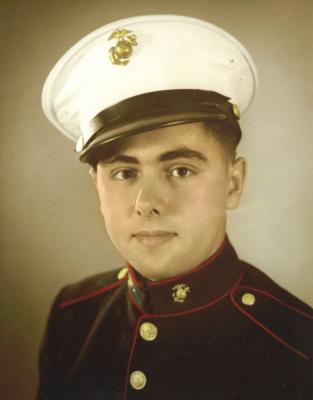 1944 photo in his dress blues