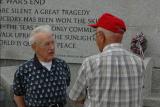 Talking with another WWII veteran