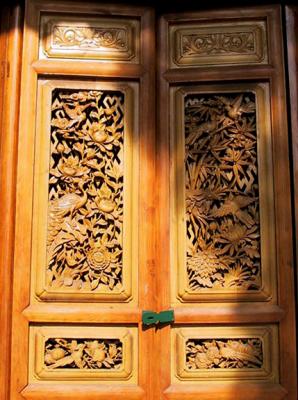 Carved doors