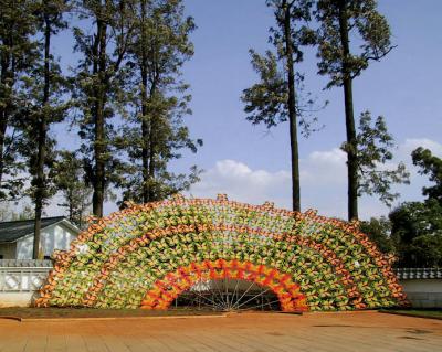 Giant paper fan