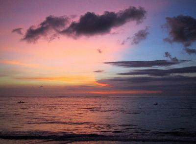 Sunset from Kuta Beach