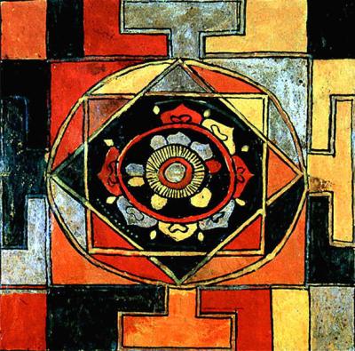 Mandala for man-cosmos unity, 18th century