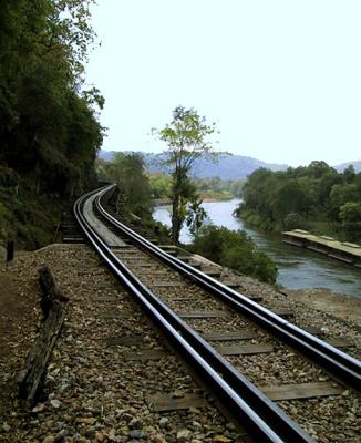 Tracks running south