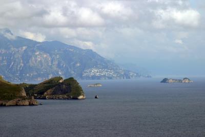 Amalfi coast from Capri boat