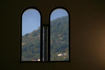 Through the arched window... Ravello Cathedral