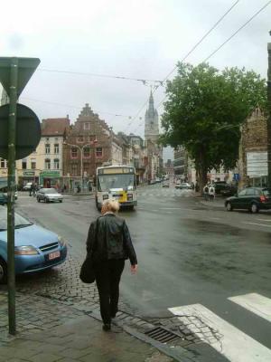 Martha walking direction of St Jacobs church