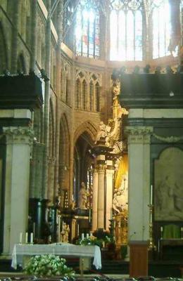 Inside St Baaf's cathedral
