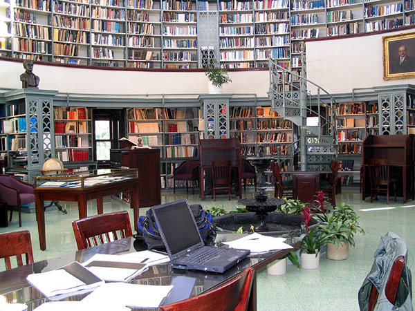 My workspace in the rotunda