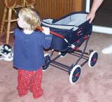 Push the new baby carriage.