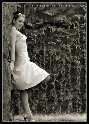 waterfall 01 sepia
