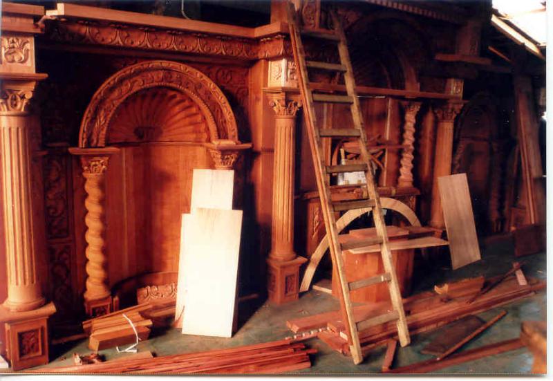 Beautiful religious woodcarving produced under supervision of the catholic organisation Don Bosco