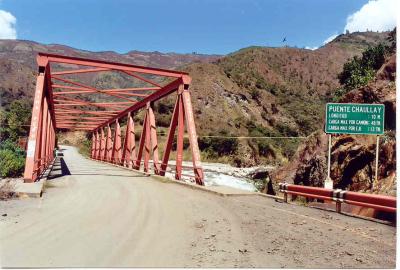 Puente Chaullay, entrance to historical Vilcabamba