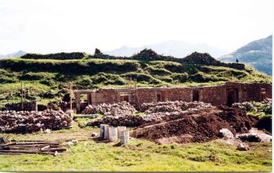 Vitcos  - Manco Inca's palace under restoration