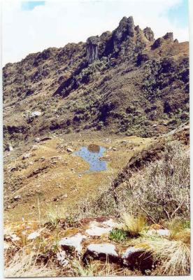 Incahuasi , view from central doorway at noon