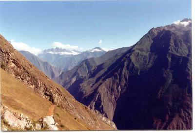 Choquequirao in the far distance