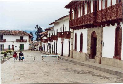 The Plaza de Armas in Chacas