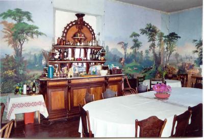 The majestic dining room of Hacienda Santa Marta
