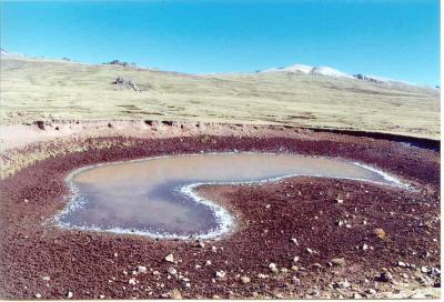 Natural art along the road between Huancavelica and Rumichaca