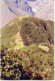 First view of Choquequirao when arriving from P.Unuyoc