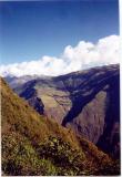 Choquequirao surrounding landscape