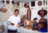 Huancayo/Cochas Chico. On a visit to Maestro Javier Poma Garcia, one of Huancayos master gourd carvers