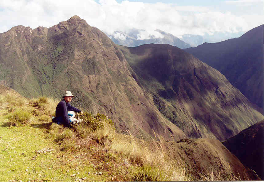 Cerro Victoria with the (invisible) Corihuayrachina ruins left from the top