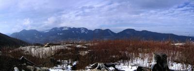 Panoramic view of the Great Range