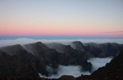 The Caldera d.T. after sunset