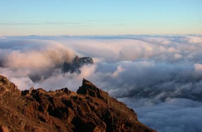 Caldera d.T. in the Clouds