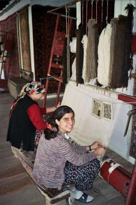 Obligatory rug factory at Ephesus