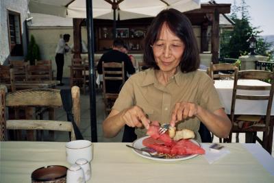 Watermelon at the Yusuf Pasha Hotel