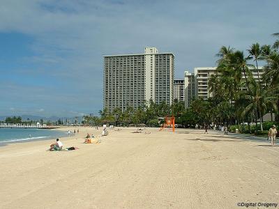Waikiki beach, I got to spend all of 15 minutes here, and even that was only because I had to catch a later flight than planned as I waited for my bag to arrive.