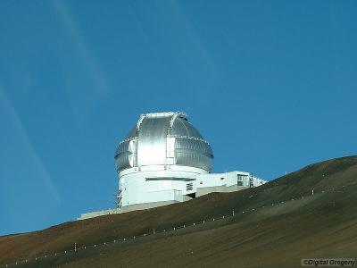 The UK's Gemini North telescope. We worked out that the top of the Gemini dome is actually the highest point in Hawaii.