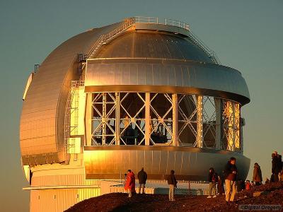 The stylishly designed Gemini dome as it appears when opened up.