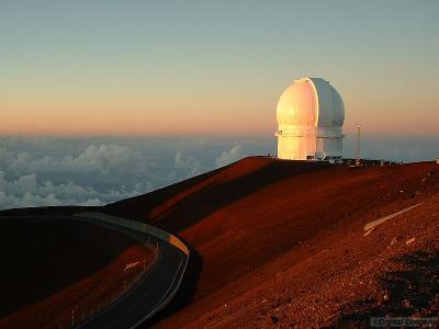 The CFHT (Canada-France-Hawaii Telescope).