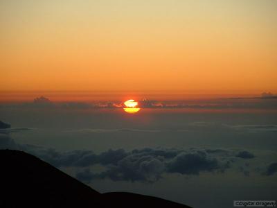 Sunset on Mauna Kea, no green flash was seen all week unfortunately.