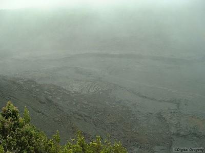 A view down into the caldera, my apologies for the mistiness of the day.