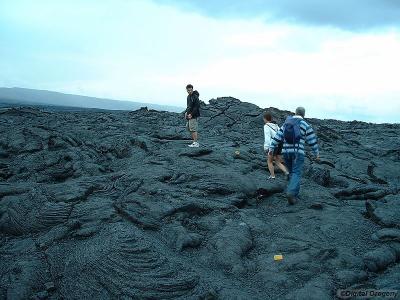 Exploring the lava fields on our final day.