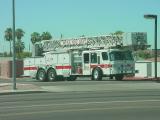 a big red firetruck<br> in Mesa Arizona