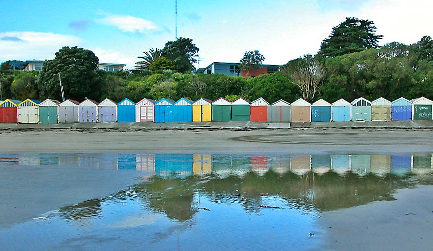 Boatsheds at Titahi Bay