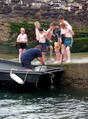 Curious bathers - Youghal (Co. Cork)