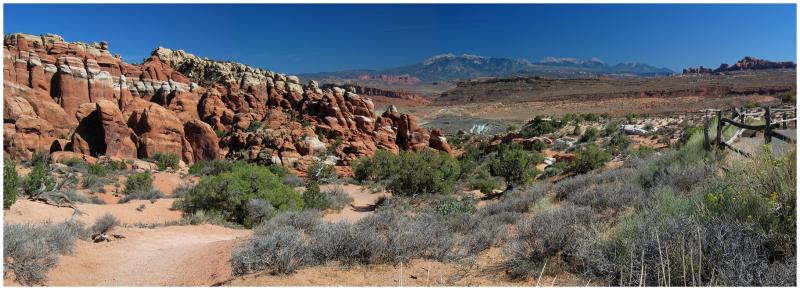 Fiery Furnace  and the La Sal Mountains
