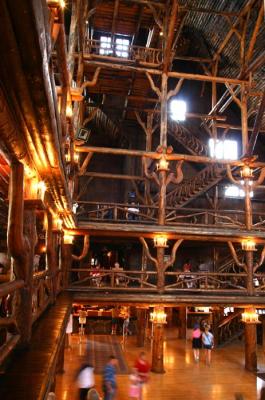 Inside the Old Faithful Inn