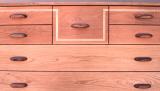 Cherry and koa chest of drawers