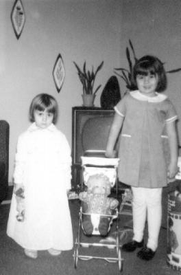 Mary and Kathie, Dec 1966