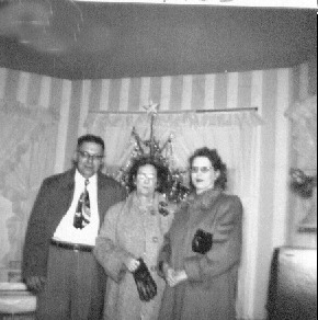 Butch, Guy, Dorothy, Christmas 1953