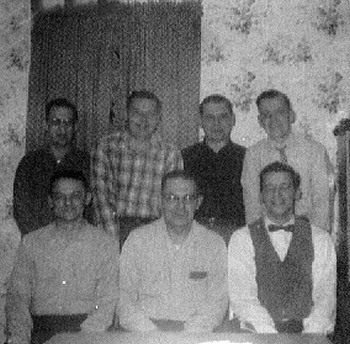 Harley, Marv, Ed, Carl, Dad, Butch, Mickey, Nov 30, 1956