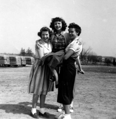 (l-r) Shirley Smith, Joyce Beach and Betty Ann Rector - circa 1954