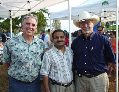 Jack Downer, Dr. Raman Jassal and Richard Downer