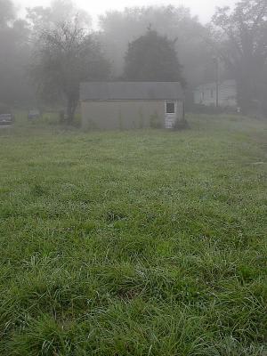 Former site of Marie Bohdi (sp?) house. I guess that's the Bohdi garage.